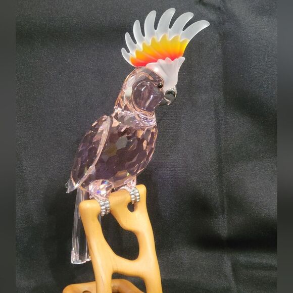 Swarovski Crystal Pink Cockatoo Figurine Cryatal Paradise Birx Collection - Picture 5 of 16